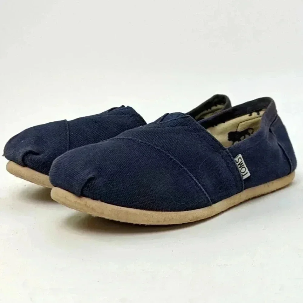 TOMS Canvas Navy Classics - 6.5 - Picture 2 of 10